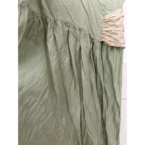 Ruth Crinkle Silk Colorblock Maxi Dress - Size 4 - Picture 10 of 10